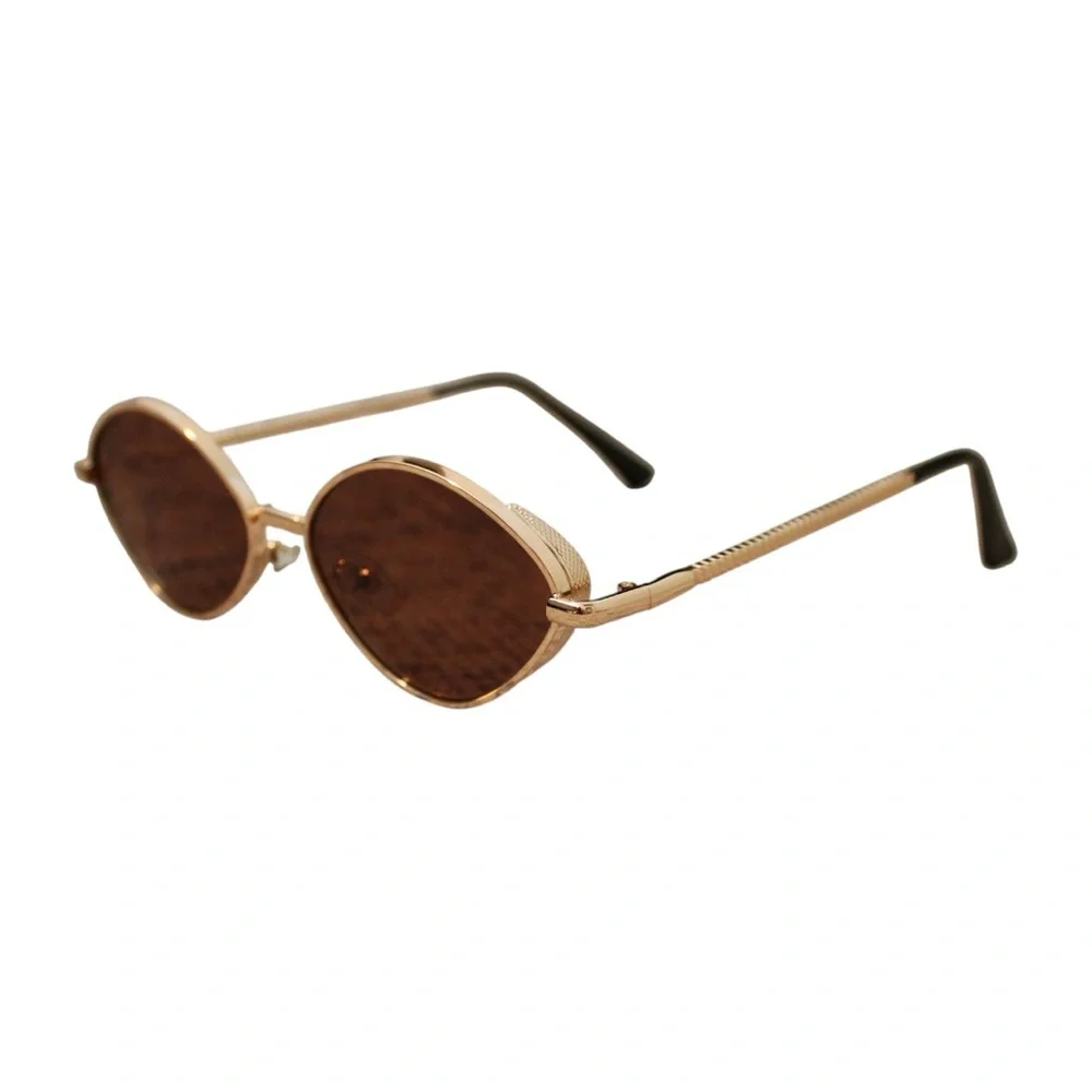 Gold and Brown Sunglasses‎